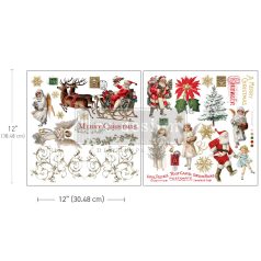   Limited Edition Re-Design with Prima Transzfer fólia 12" (30 cm) - Holiday Traditions - Maxi Transfer (1 csomag)