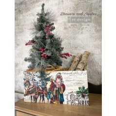   Limited Edition ReDesign with Prima Decoupage papír 19"X30" - Holly Jolly Hideaway - Découpage Décor Tissue Paper (1 csomag)