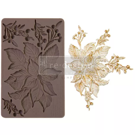 Limited Edition ReDesign with Prima Öntőforma - Crimson Blooms - Décor Mould (1 db)