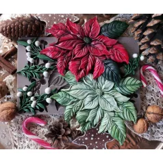   Limited Edition ReDesign with Prima Öntőforma - Crimson Blooms - Décor Mould (1 db)