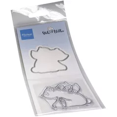   Marianne Design Vágósablon bélyegzővel - Bear & Penguin - Stamp & die kit (1 csomag)