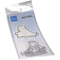   Marianne Design Vágósablon bélyegzővel - Bear & Rabbit - Stamp & die kit (1 csomag)