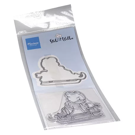 Marianne Design Vágósablon bélyegzővel - Bear & Rabbit - Stamp & die kit (1 csomag)