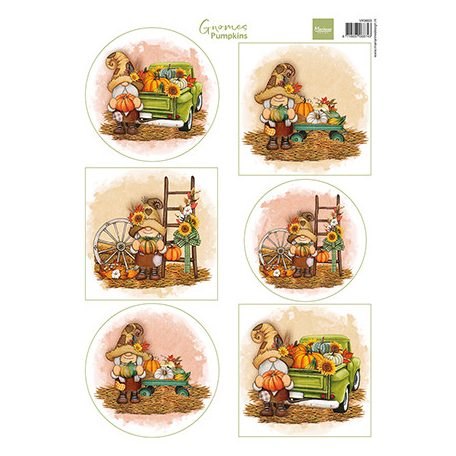 Marianne Design Kivágóív A4 - Gnomes - Pumpkins - Cutting Sheet (1 db)