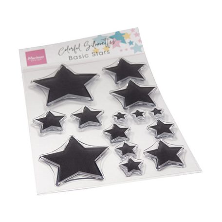 Marianne Design Szilikonbélyegző - Colorful Silhouette - Basic Stars - Clear Stamps (1 csomag)
