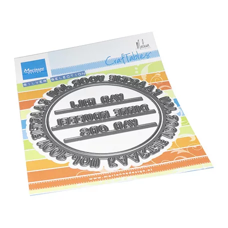 Marianne Design Vágósablon - Kaartje voor jou cirkel by Marleen - Craftable (1 csomag)