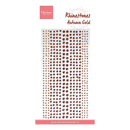 Öntapadós díszítőelem , Rhinestones - Autumn gold / Adhesive Pearls (1 csomag)