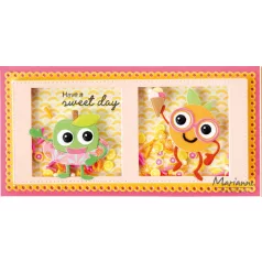   Marianne Design Díszítőelem rázóablakhoz - Fresh Lemonade - Shaker elements (1 csomag)