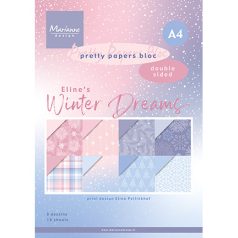  Marianne Design Papírkészlet A4 - Eline's Winter Dreams - Pretty Papers Bloc (16 ív)
