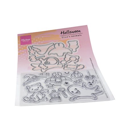 Marianne Design Vágósablon bélyegzővel - Eline's Animals - Halloween - Stamp & die kit (1 csomag)