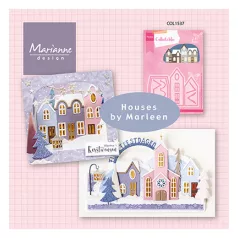   Marianne Design Vágósablon - Houses by Marleen - Collectable (1 csomag)