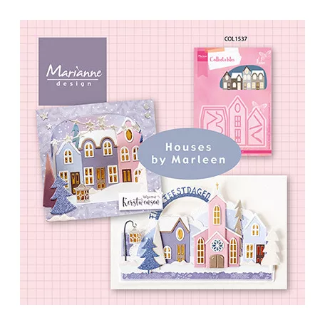Marianne Design Vágósablon - Houses by Marleen - Collectable (1 csomag)