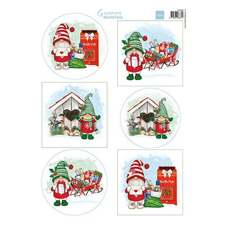 Marianne Design Kivágóív A4 - Gnomes - North Pole - Cutting Sheet (1 db)