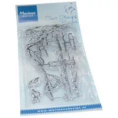   Marianne Design Szilikonbélyegző - Tiny's Border - Bird feeding - Clear Stamps (1 csomag)