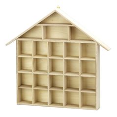   Stafil Fa dekoráció - Házikó - Adventi kalendárium - Wooden House (1 db)