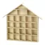 Stafil Fa dekoráció - Házikó - Adventi kalendárium - Wooden House (1 db)