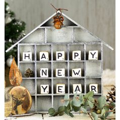   Stafil Fa dekoráció - Házikó - Adventi kalendárium - Wooden House (1 db)