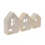 Stafil Fa dekoráció - Házikók - Wooden Cottages (3 db)