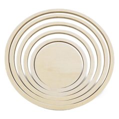 Stafil Fa dekoráció - Karika - Wooden rings (6 db)