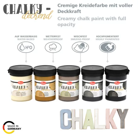 Viva Decor Krétafesték 100 ml - Opaque classic set - Chalk Paint (1 csomag)