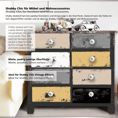 Viva Decor Krétafesték 100 ml - Opaque classic set - Chalk Paint (1 csomag)