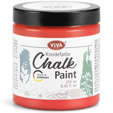 Viva Decor Krétafesték 250 ml - Poppy Red - Chalk Paint (1 db)