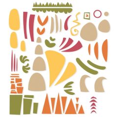   SIZZIX vágósablon 666523 - Infinite Doodles #1 -  Thinlits Die Set  (1 csomag)