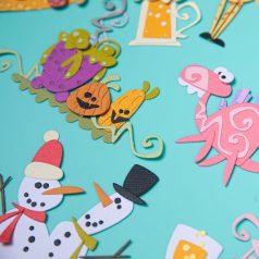   SIZZIX vágósablon 666523 - Infinite Doodles #1 -  Thinlits Die Set  (1 csomag)