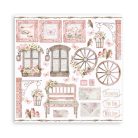 Stamperia Papírkészlet 12" (30 cm) - Roseland - Paper Pack (10 ív)