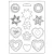Stamperia Öntőforma A4 - Blue Land - stars and hearts - Soft Mould (1 db)