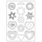 Stamperia Öntőforma A4 - Blue Land - stars and hearts - Soft Mould (1 db)