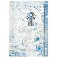   Stamperia Rizspapír A4 - Blue Land lamp - Rice Paper (1 ív)