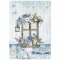 Stamperia Rizspapír A4 - Blue Land window - Rice Paper (1 ív)