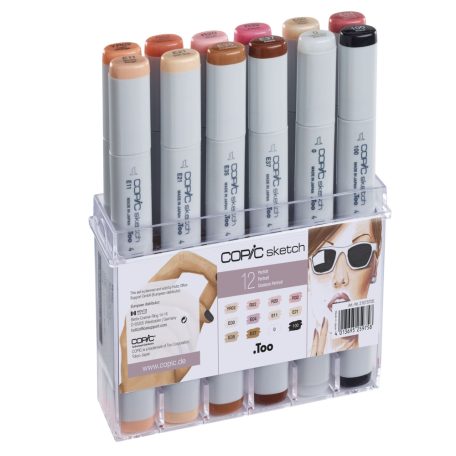 Copic Sketch alkoholos marker - Portrait Colours - Copic SKETCH (12 db)