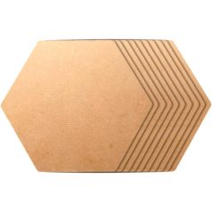 Poháralátét - Papier-Mache Coaster Hexagon (10 db)