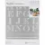 Martha Stewart Stencil - Detailed Monogram - Adhesive Stencil (1 csomag)