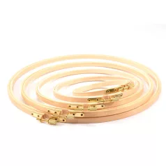   Bambusz hímzőráma készlet  - Bamboo Embroidery Hoop (5 db)