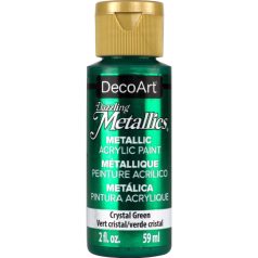   Akril festék - metál 59 ml, Crystal Green / DecoArt Dazzling Metallics Acrylics (1 db)