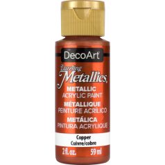   Akril festék - metál 59 ml, Copper / DecoArt Dazzling Metallics Acrylics (1 db)