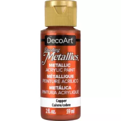   Akril festék - metál 59 ml, Copper / DecoArt Dazzling Metallics Acrylics (1 db)