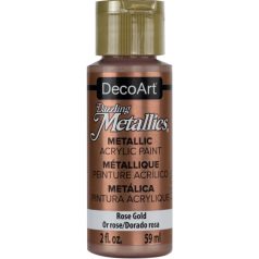   Akril festék - metál 59 ml, Rose Gold / DecoArt Dazzling Metallics Acrylics (1 db)