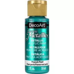   Akril festék - metál 59 ml, Peacock Pearl / DecoArt Dazzling Metallics Acrylics (1 db)
