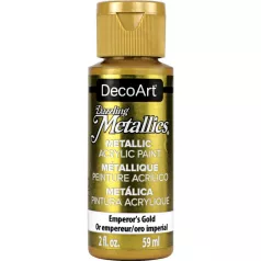   Akril festék - metál 59 ml, Emperor's Gold / DecoArt Dazzling Metallics Acrylics (1 db)