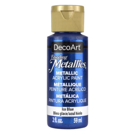 Akril festék - metál 59 ml, Ice Blue / DecoArt Dazzling Metallics Acrylics (1 db)