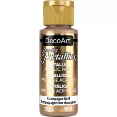   Akril festék - metál 59 ml, Champagne Gold / DecoArt Dazzling Metallics Acrylics (1 db)