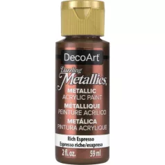   Akril festék - metál 59 ml, Rich Espresso / DecoArt Dazzling Metallics Acrylics (1 db)