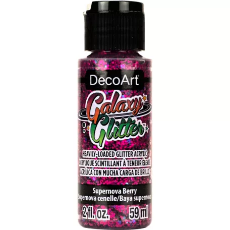 Akril festék - csillámos 59 ml - Supernova Berry - DecoArt Galaxy Glitter Paint (1 db)