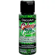   Akril festék - csillámos 59 ml - Extraterrestrial Green - DecoArt Galaxy Glitter Paint (1 db)