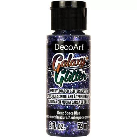 Akril festék - csillámos 59 ml - Deep Space Blue - DecoArt Galaxy Glitter Paint (1 db)