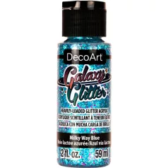   Akril festék - csillámos 59 ml - Milky Way Blue - DecoArt Galaxy Glitter Paint (1 db)